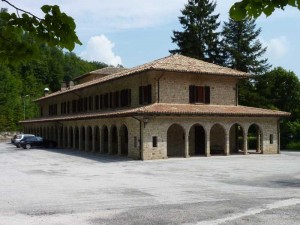 The Santuario di San Liberato near Sarnano in Le Marche, Italy