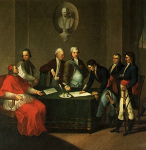 The Signing of the Treaty of Tolentino in 1797