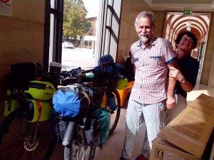 Rob and Vanessa at  Foligno station