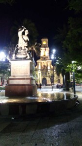 Plaza de Armas at night