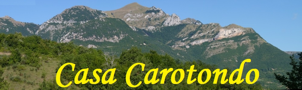 On the road to Garulla from Sarnano - the view of Pizzo Meta in the Sibillini Mountains, Le Marche, Italy