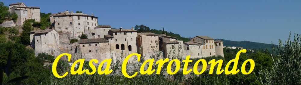 Die Befestigung Vestignano in der Nähe der Stadt Calderola, in den Marken, Italien 